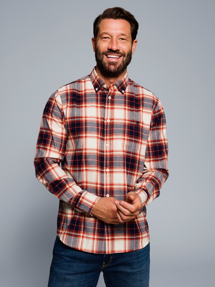 Lumber skjorte 7505878_K4K-REDFORD-W23-Modell-Front_chn=match_6876_Lumber skjorte K4K 7505878.jpg_Front||Front
