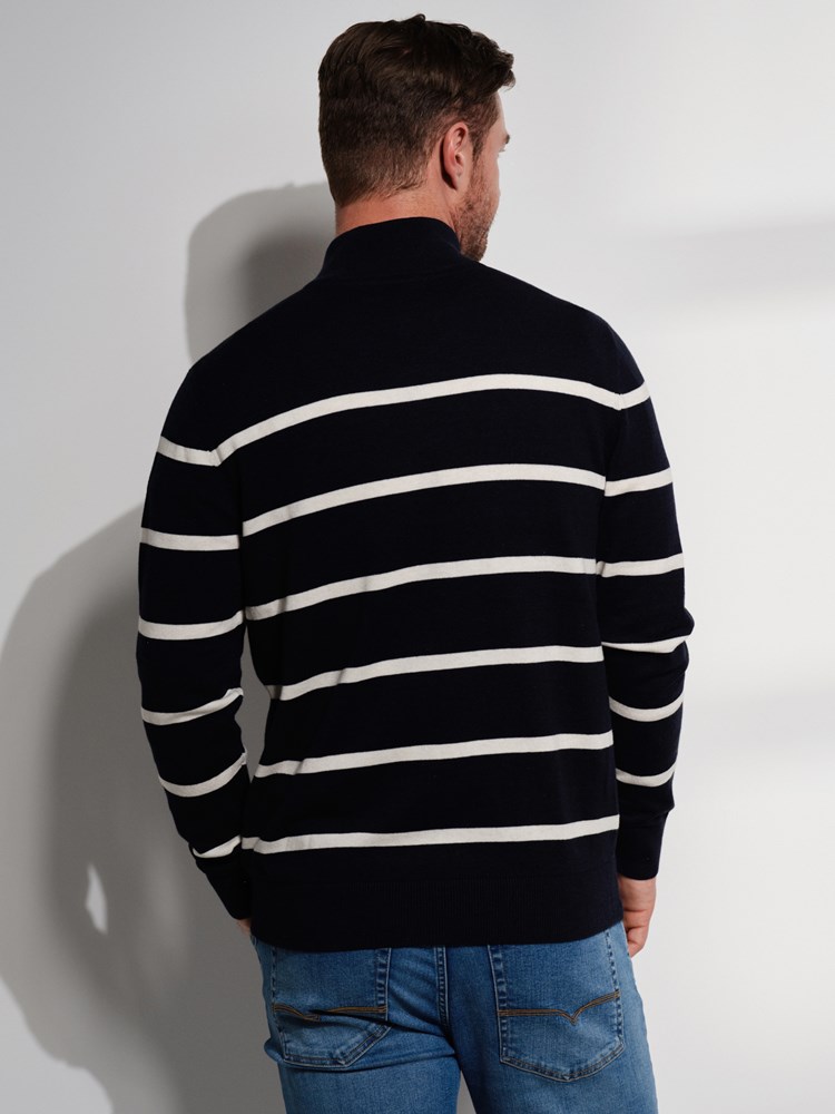 Brage stripete zip genser 7506721_EGC-REDFORD-S24-Modell-Back_chn=match_844_Brage stripete zip genser EGC_Brage stripete zip genser EGC 7506721.jpg_Back||Back