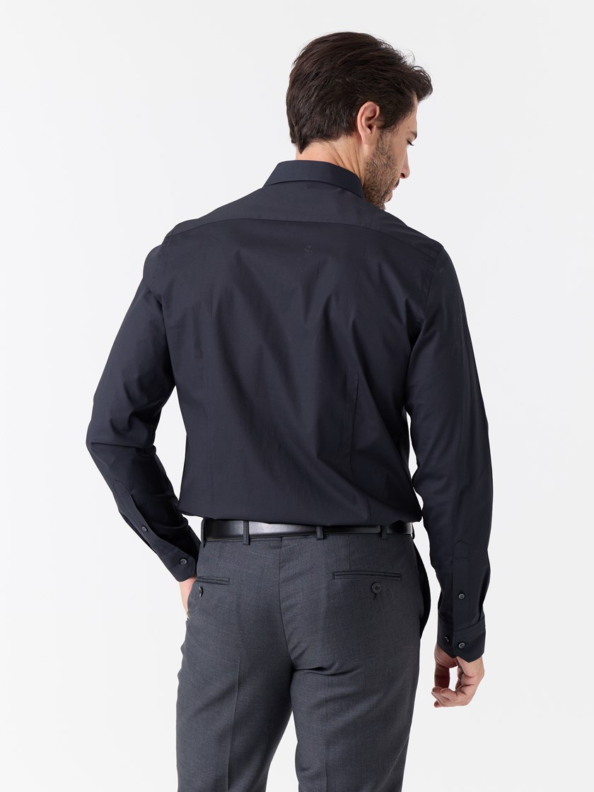 7508562 ID2 7508562_ID2_mario conti_skjorte_herre_svart_black_Slim stretch skjorte ID2.jpg_