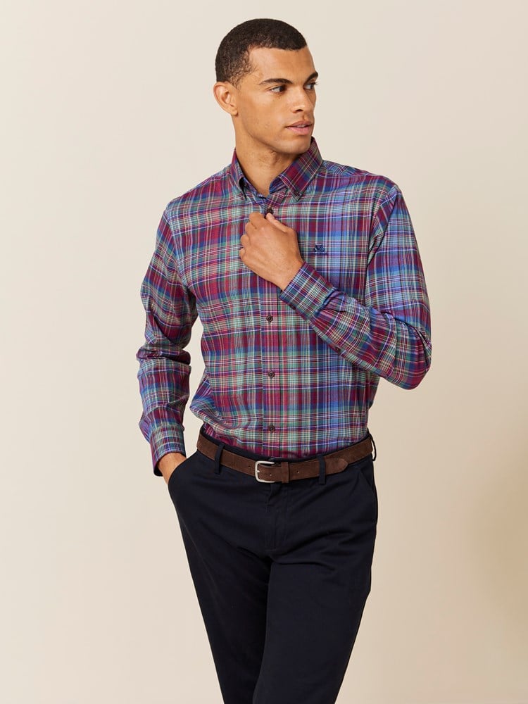 Nathaniel skjorte - Regular fit 7508608_MWH-JEANPAUL-A24-Modell-Front_5041_Nathaniel skjorte - Regular fit MWH_Nathaniel skjorte - Regular fit MWH 7508608.jpg_Front||Front
