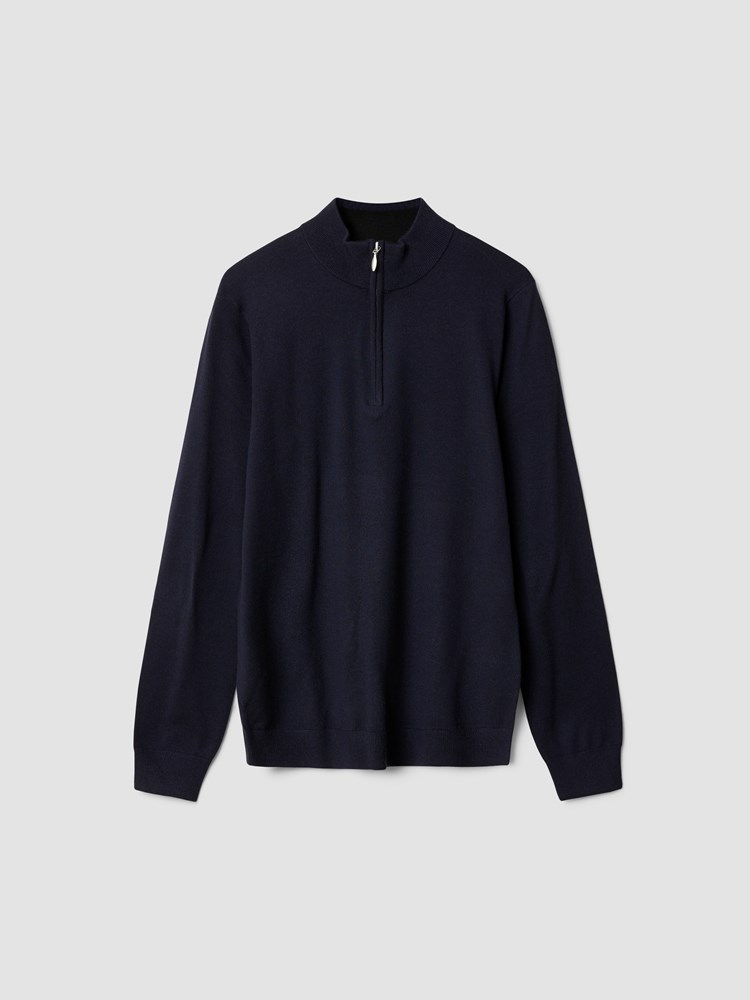 Berto merino zip genser 7509118_EM1-MarioConti-A24-front_Berto merino zip genser EM1_Berto merino zip genser EM1 7509118.jpg_Front||Front