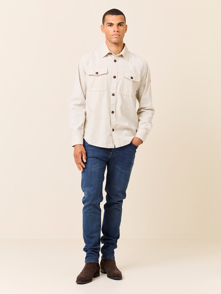 Abraham skjortejakke 7509421_I3L-JEANPAUL-W24-Modell-Front_6476_Abraham skjortejakke I3L_Abraham skjortejakke I3L 7509421.jpg_Front||Front