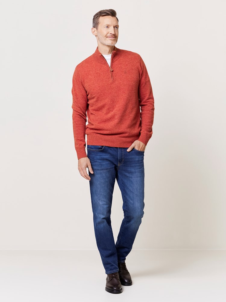 Canmore zip genser 7509534_AJD-REDFORD-W24-Modell-Front_chn=match_2868_Canmore zip genser AJD_Canmore zip genser AJD 7509534.jpg_Front