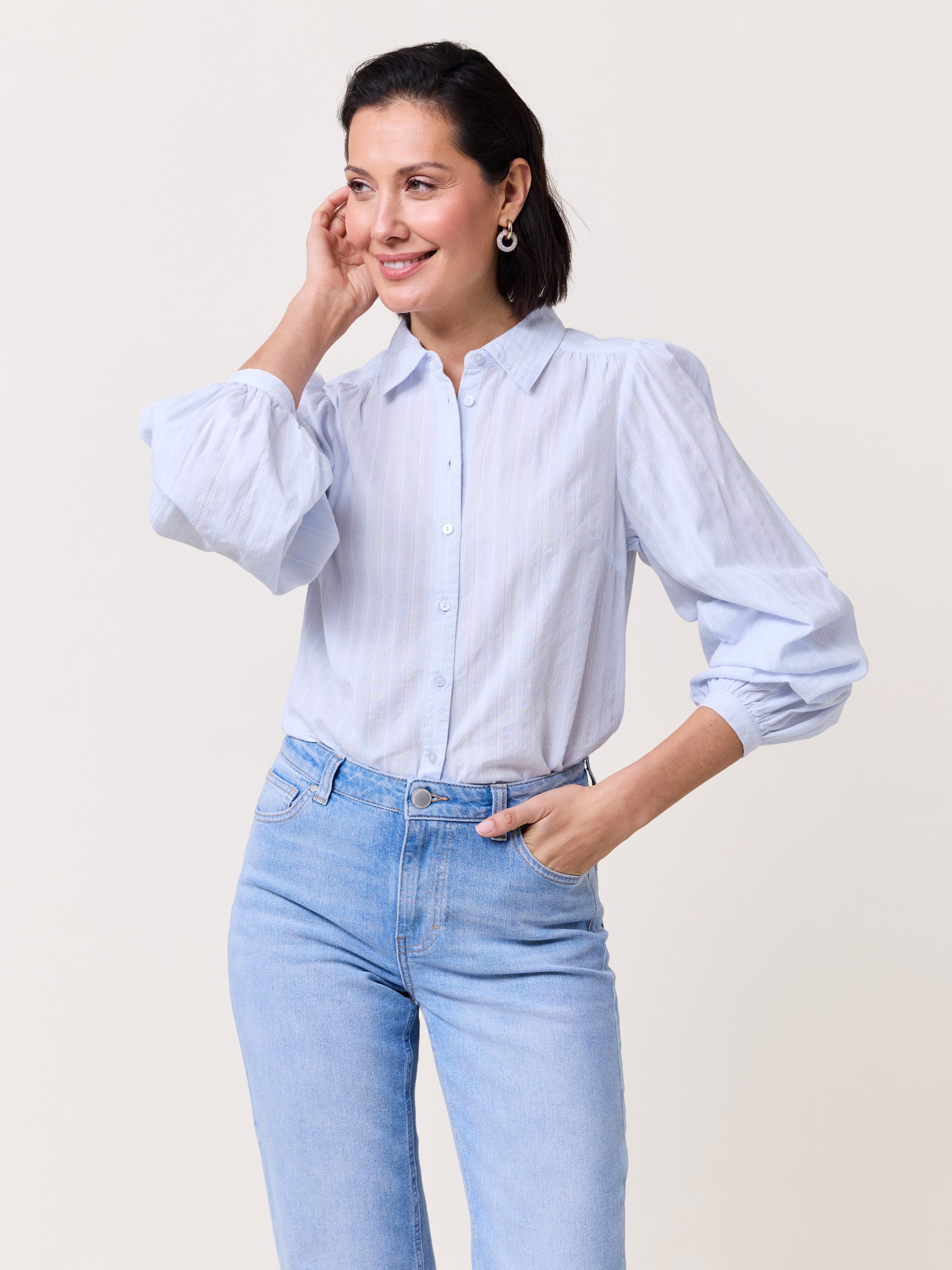 7510297 S48 7510297_S48-MARIEPHILIPPE-S25-Modell-Front_chn=match_1042_Sierra bluse S48.jpg_Front