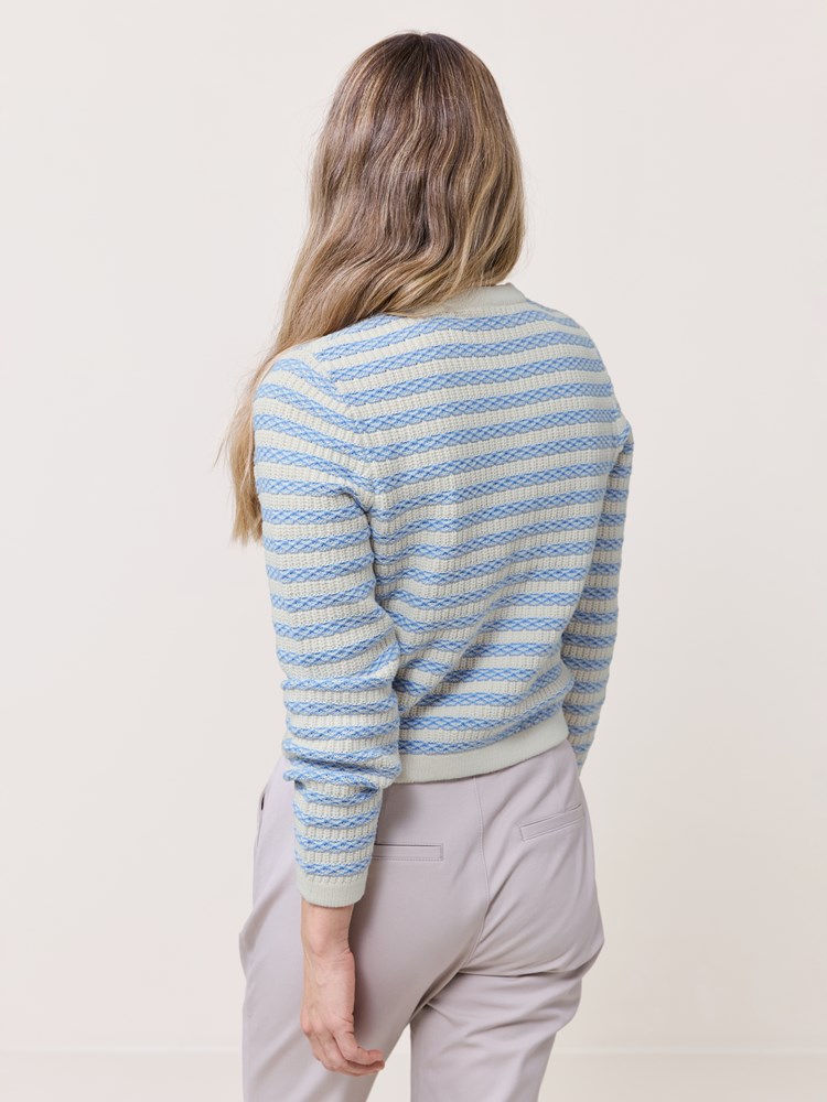 Ada stripet cardigan 7510413_S48-MARIEPHILIPPE-S25-Modell-Back_chn=match_3191_Ada stripet cardigan S48 7510413.jpg_Back||Back