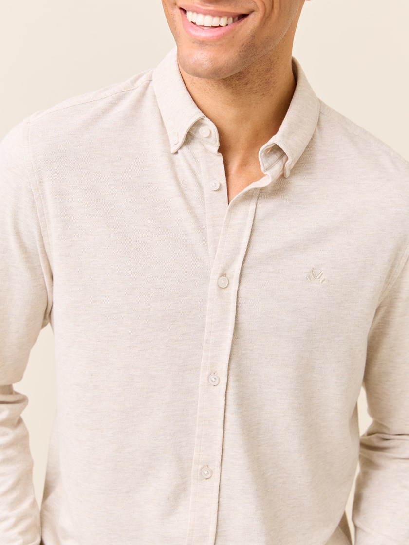 7510467 I4C 7510467_I4C-JEANPAUL-S25-Modell-Front_3061_Dominique pique skjorte- Regular fit I4C.jpg_Front