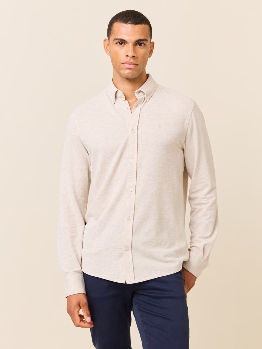 7510467 I4C 7510467_I4C-JEANPAUL-S25-Modell-Front_3974_Dominique pique skjorte- Regular fit I4C.jpg_Front