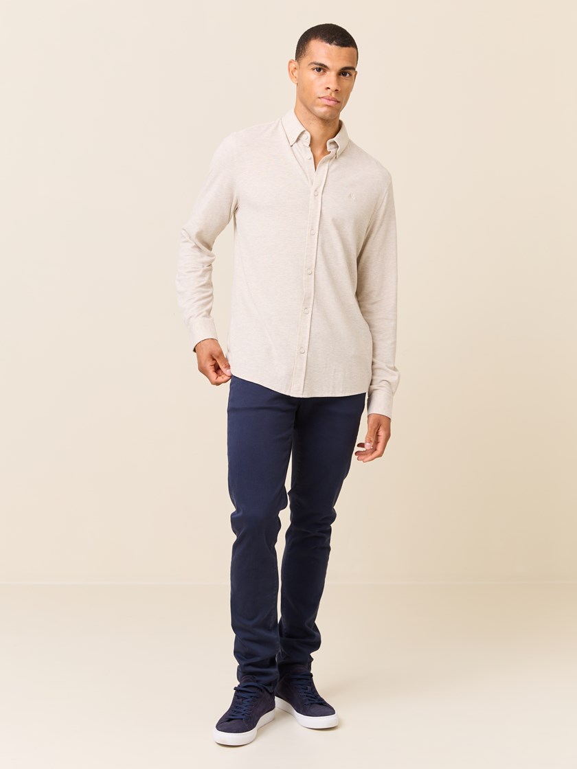 7510467 I4C 7510467_I4C-JEANPAUL-S25-Modell-Front_6389_Dominique pique skjorte- Regular fit I4C.jpg_Front
