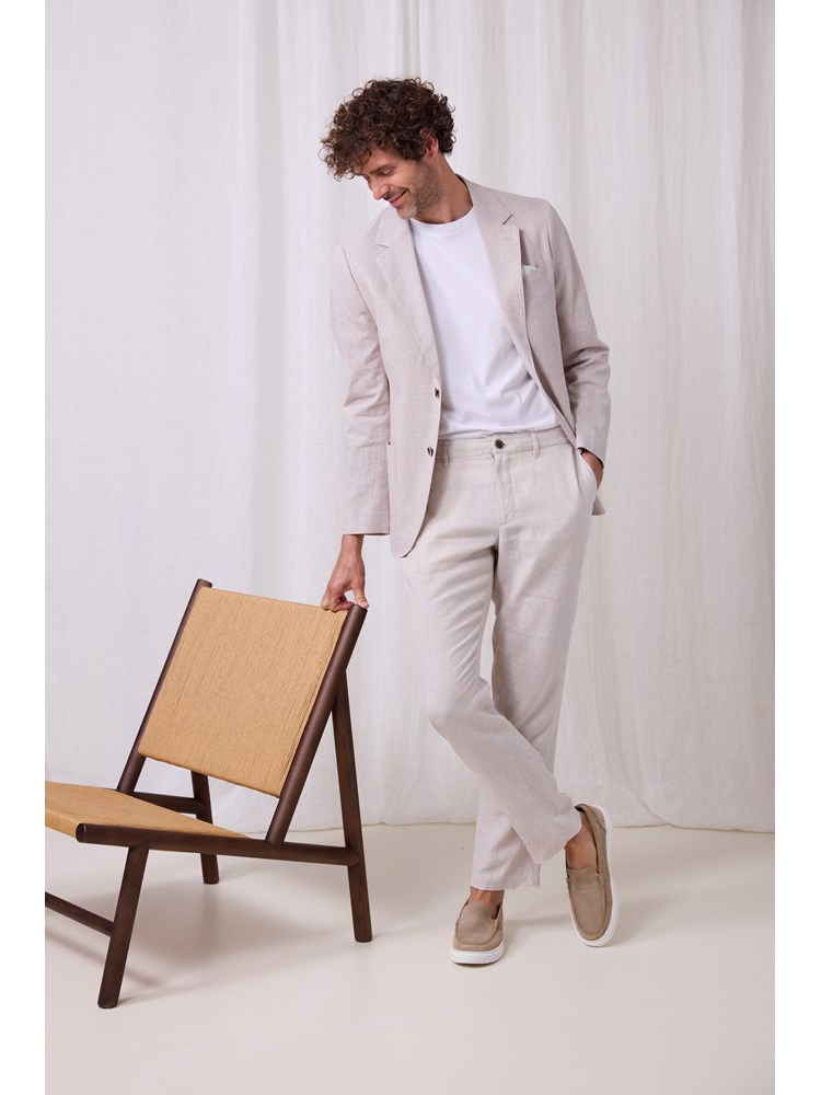 Vittore blazer i linmiks 7510830_I4X-MARIOCONTI-S25-Modell-Front_chn=match_6094_Vittore blazer i linmiks I4X_Vittore blazer i linmiks I4X 7510830.jpg_Front||Front
