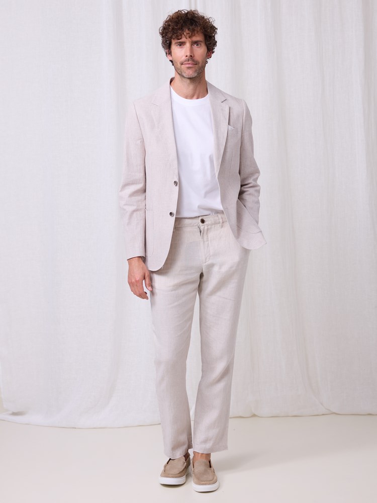 Vittore blazer i linmiks 7510830_I4X-MARIOCONTI-S25-Modell-Front_chn=match_8716_Vittore blazer i linmiks I4X_Vittore blazer i linmiks I4X 7510830.jpg_Front||Front