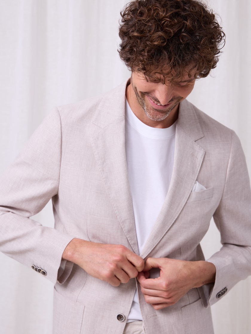 7510830 I4X 7510830_I4X-MARIOCONTI-S25-Modell-Front_chn=match_9972_Vittore blazer i linmiks I4X.jpg_Front||Front