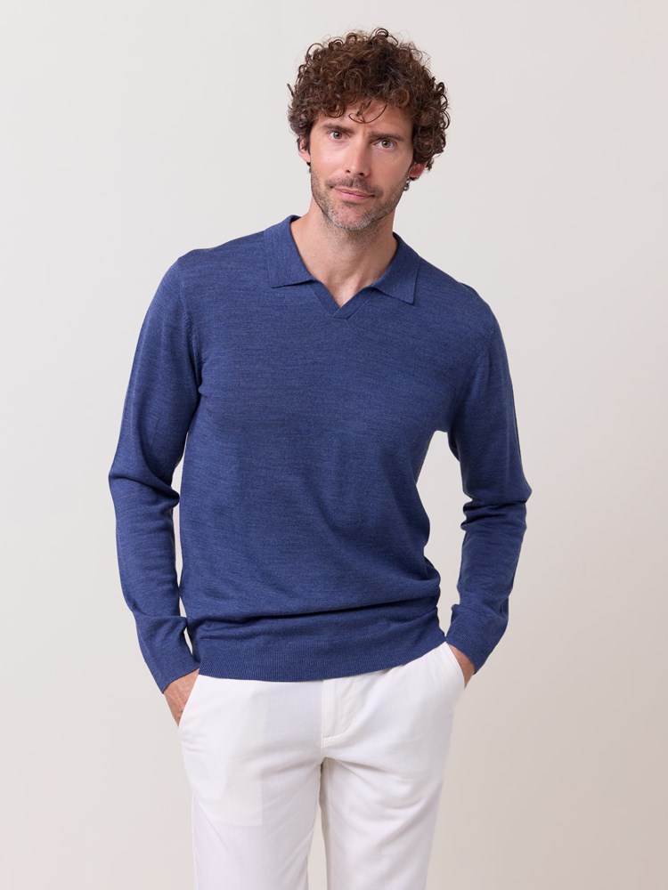 Alonzo merino polo 7510894_ENC-MarioConti-S25-modell-front_Alonzo merino polo ENC 7510894.jpg_Front