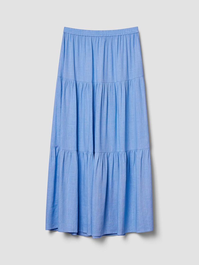 7511109 EAW 7511109_EAW-VAVITE-H25-Front_2316_Louise maxi skjørt.jpg_Front||Front