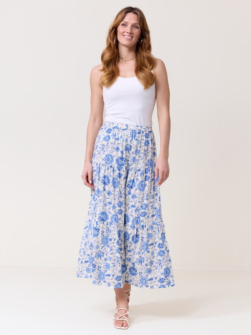 7511109 ECN 7511109_ECN-VAVITE-H25-Modell-Front_chn=match_9060_Louise maxi skjørt ECN.jpg_Front||Front