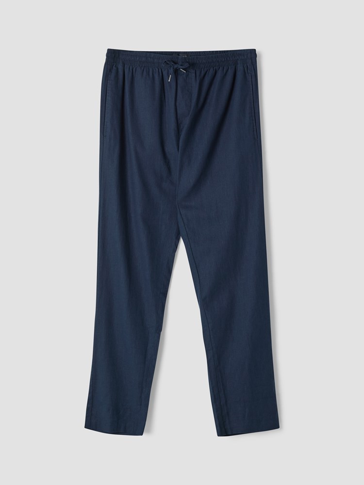 Mike bukse i linmiks 7511128_EM1-REDFORD-H25-Front_5664_Mike bukse EM1_Mike bukse i linmiks EM1.jpg_Front||Front