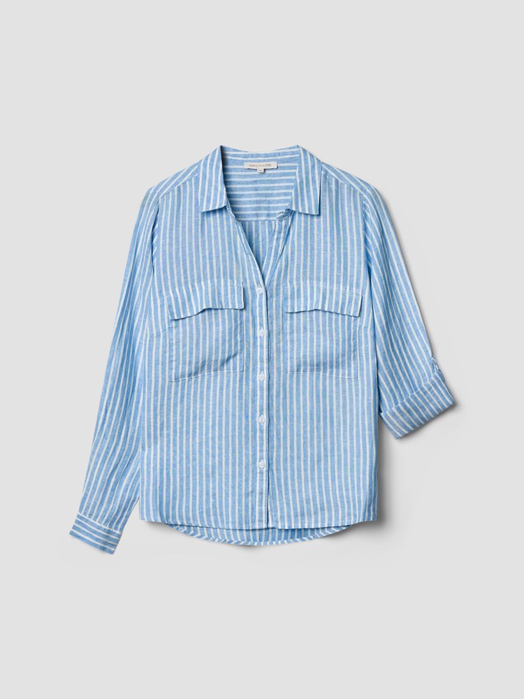 Meghan stripet linskjorte 7511180_S49-MARIEPHILIPPE-H25-Front_4008_Meghan stripet linskjorte S49.jpg_