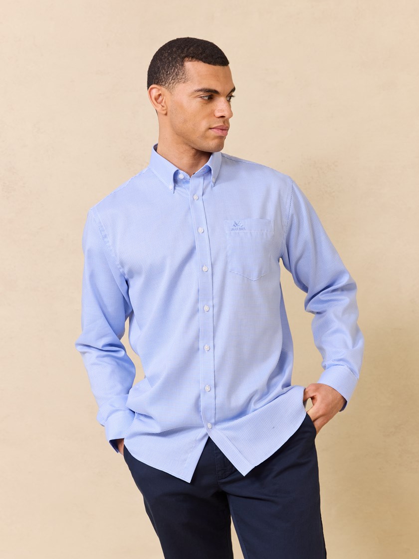 7511451 E9O 7511451_E9O-JEANPAUL-S25-Modell-Front (3)_Kent skjorte - Classic fit E9O.jpg_