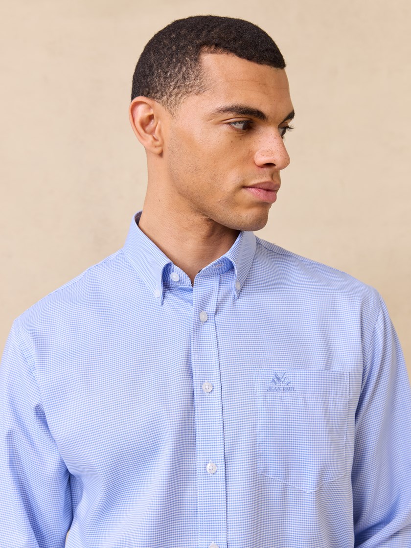 7511451 E9O 7511451_E9O-JEANPAUL-S25-Modell-Front (5)_Kent skjorte - Classic fit E9O.jpg_