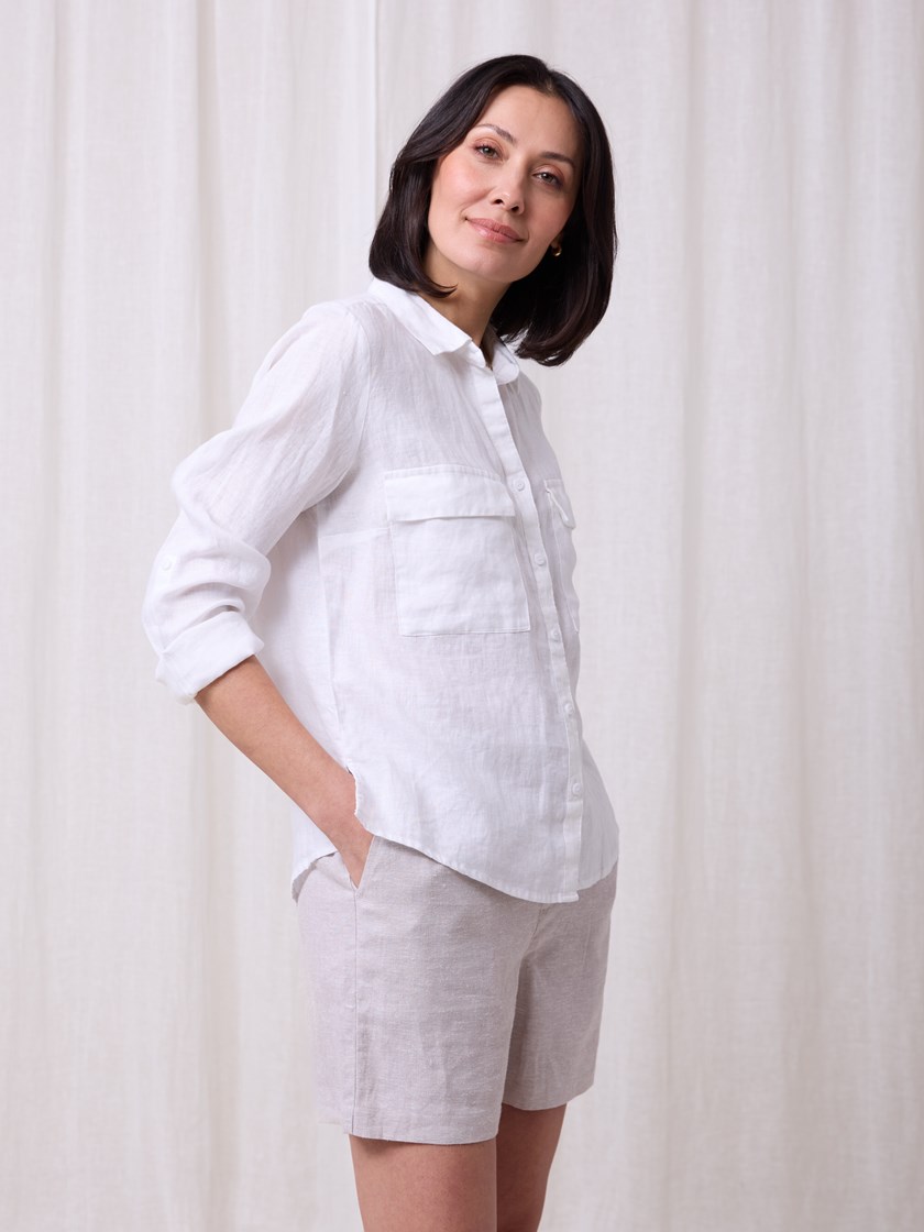 7511538 O68 7511538_O68-MARIEPHILIPPE-H25-Modell-Front_chn=match_6703_Meghan linskjorte O68_Meghan linskjorte O68 7511538.jpg_Front