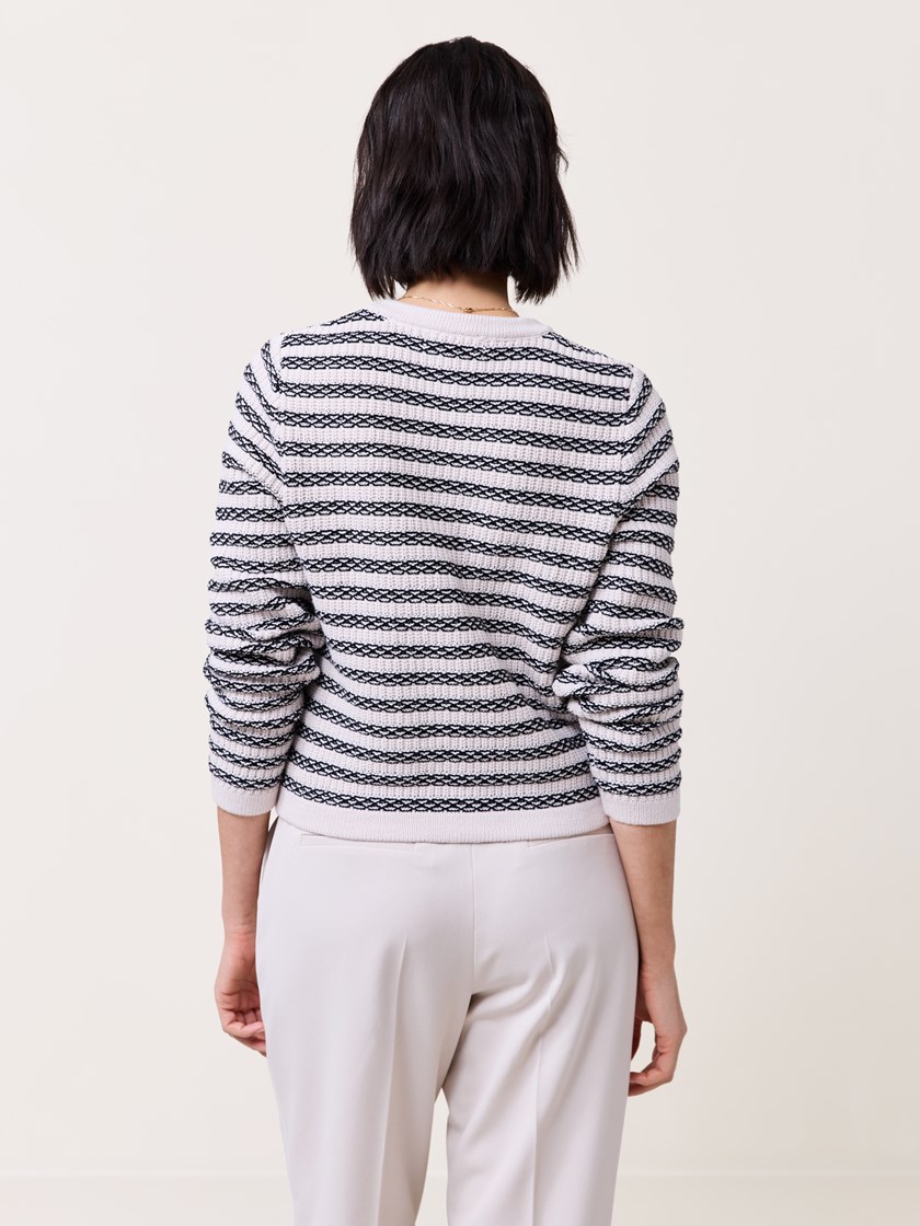 7511550 ID2 7511550_ID2-MARIEPHILIPPE-S25-Modell-Back_chn=match_8547_Ada stripet cardigan ID2.jpg_Back