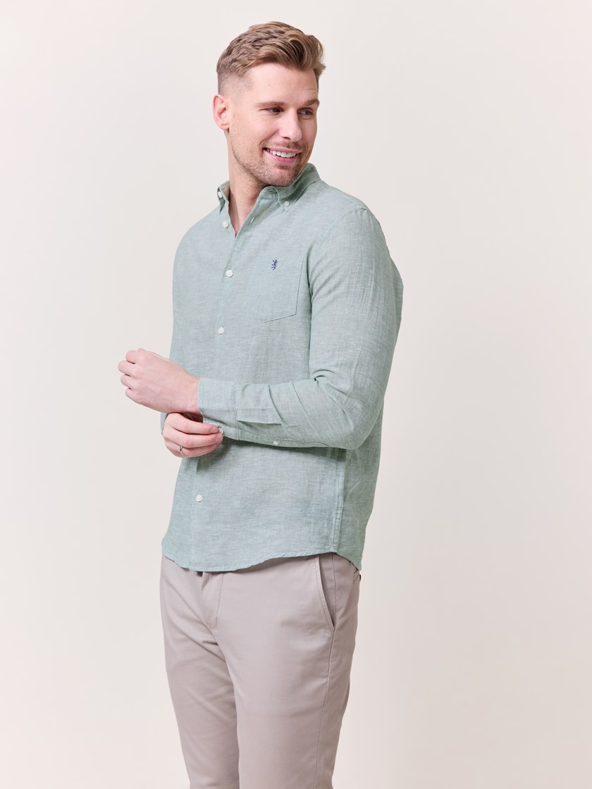 7511702 GIY 7511702_GIY-REDFORD-S25-Modell-Front_chn=match_5972_Elia skjorte i linmiks GIY.jpg_Front||Front