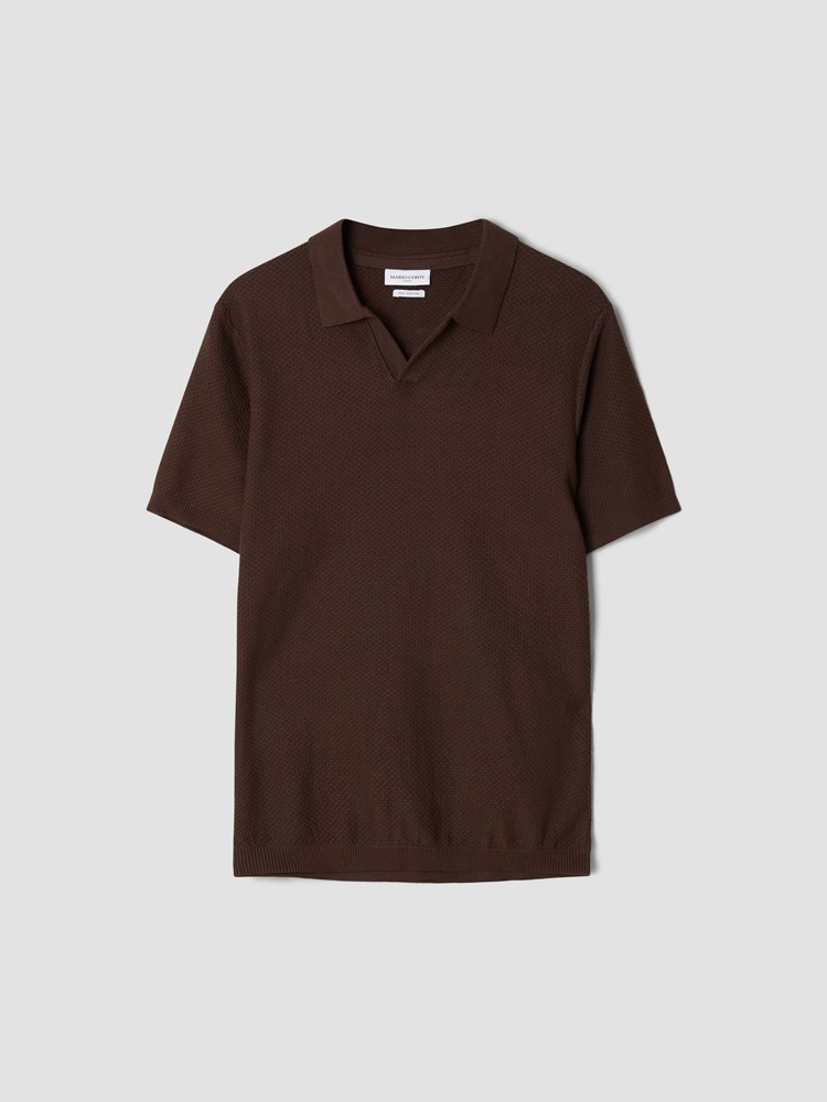 Franco strikket polo 7511778_S44-MARIOCONTI-H25-Front_209_Franco strikket polo S44_Franco strikket polo S44 7511778.jpg_Front||Front
