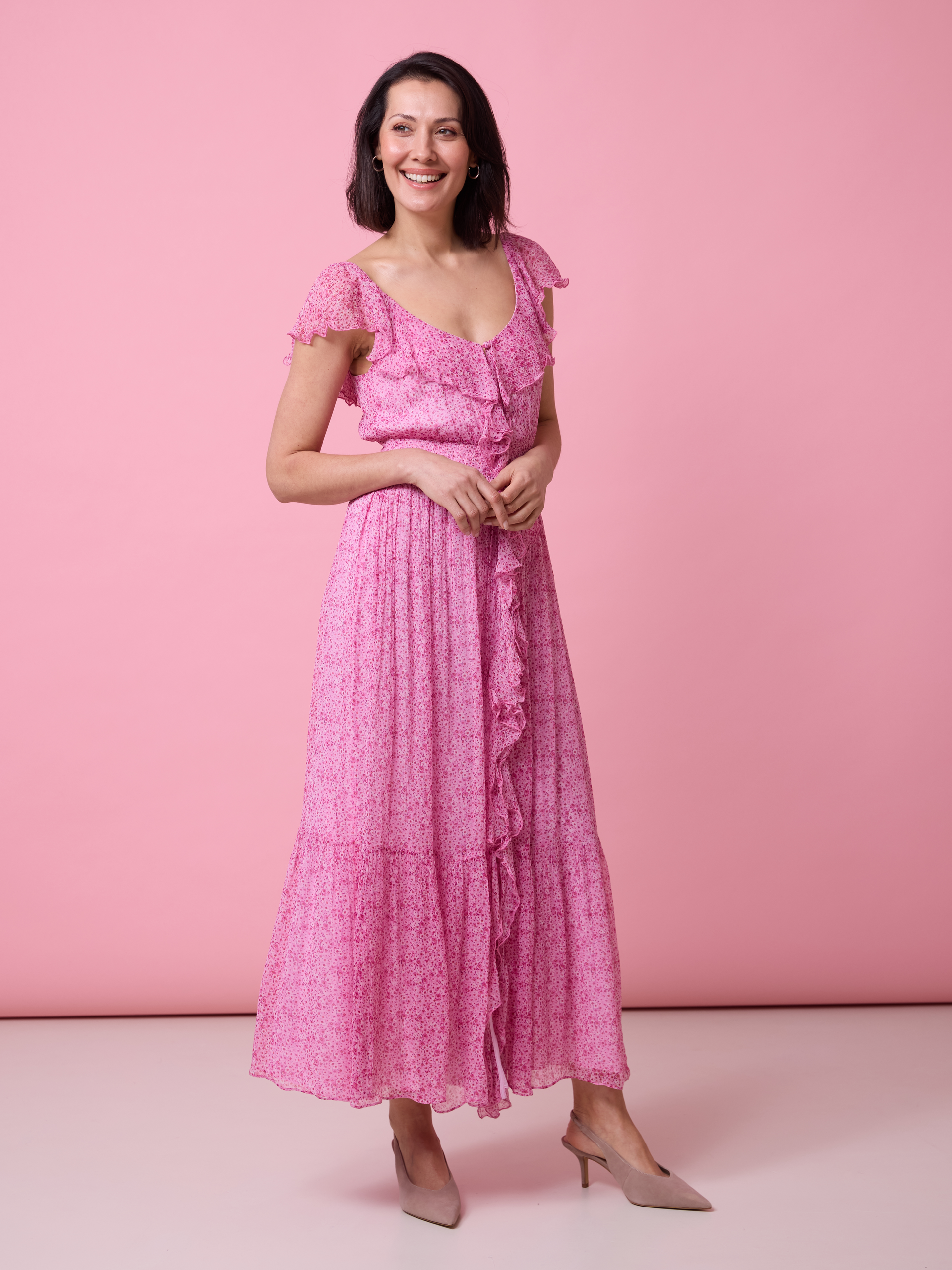 Alicia maxikjole Magenta | MATCH nettbutikk