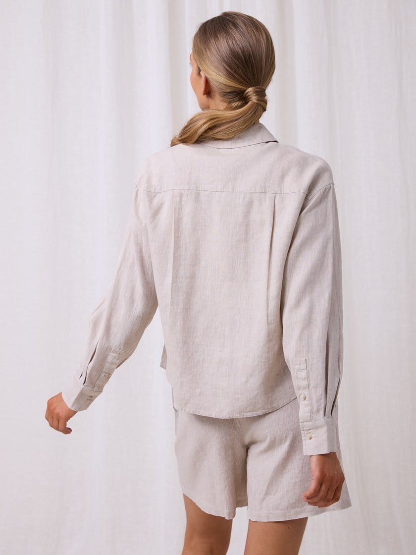 7511812 I2X 7511812_I2X-DONNA-H25-Modell-Front_chn=match_2957_Diondra linskjorte I2X.jpg_Front||Front