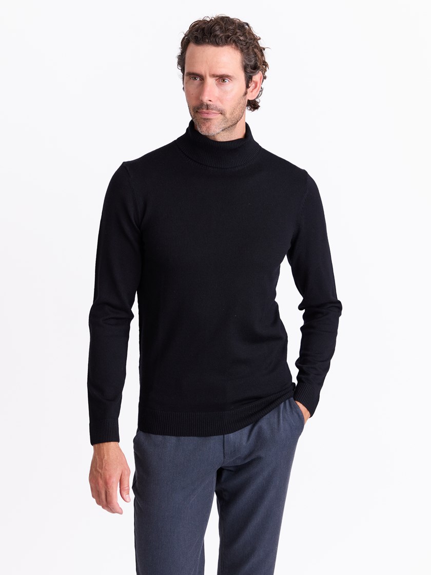 7511899 CAD 7511899_CAD-MARIOCONTI-A25-Modell-Front_chn=match_2795_Berto merino høyhalset genser CAD.jpg_Front||Front