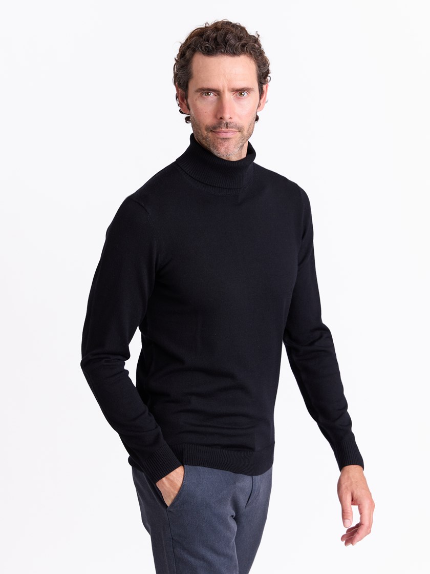 7511899 CAD 7511899_CAD-MARIOCONTI-A25-Modell-Front_chn=match_3031_Berto merino høyhalset genser CAD.jpg_Front||Front