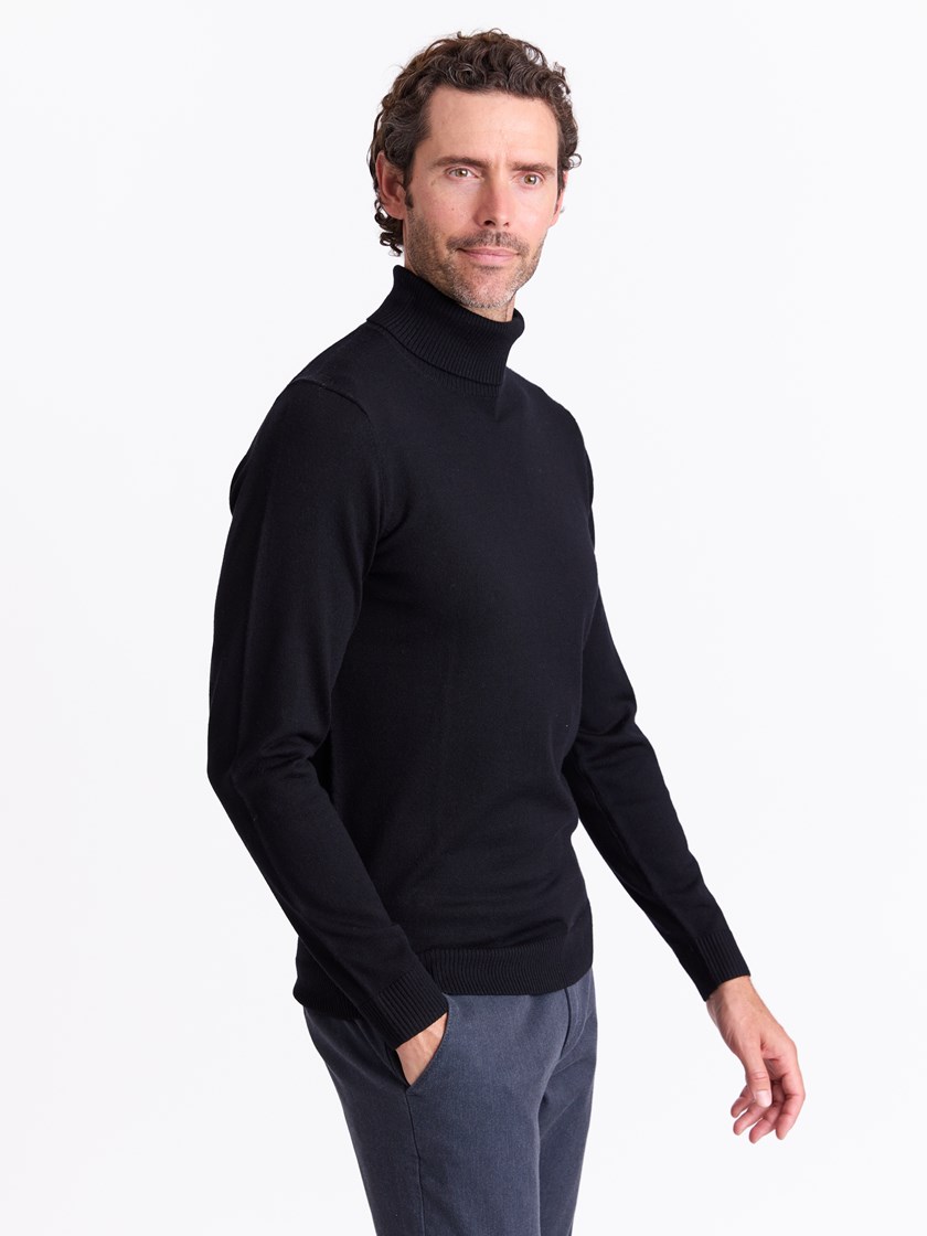 7511899 CAD 7511899_CAD-MARIOCONTI-A25-Modell-Front_chn=match_6112_Berto merino høyhalset genser CAD.jpg_Front||Front