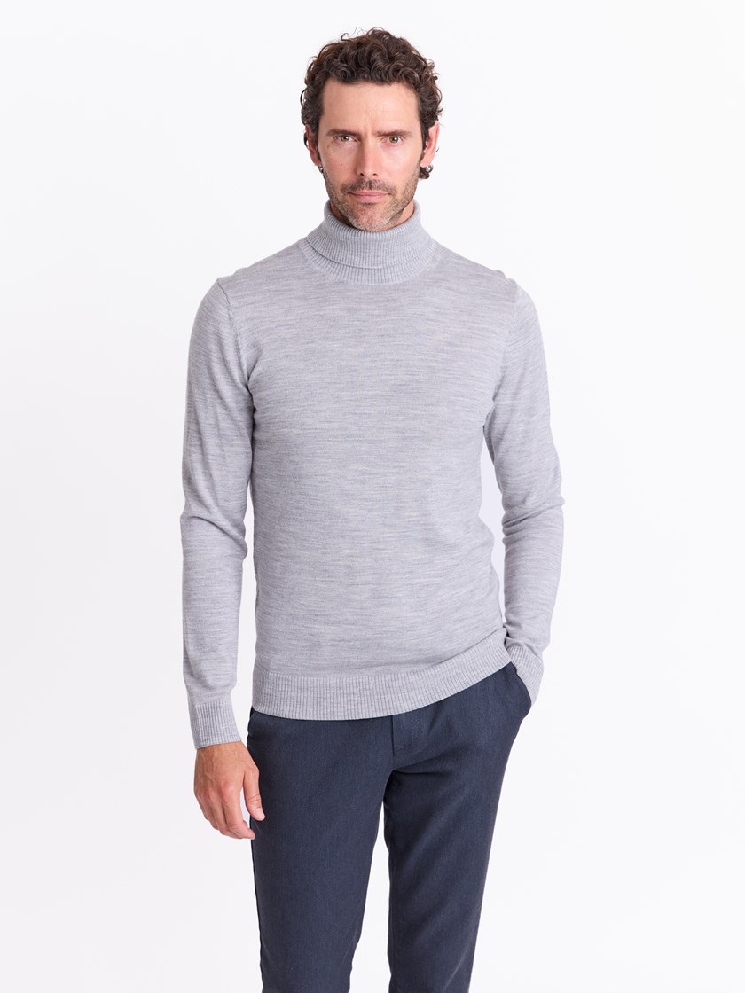 7511899 IFX 7511899_IFX-MARIOCONTI-A25-Modell-Front_chn=match_7189_Berto merino høyhalset genser IFX.jpg_Front||Front