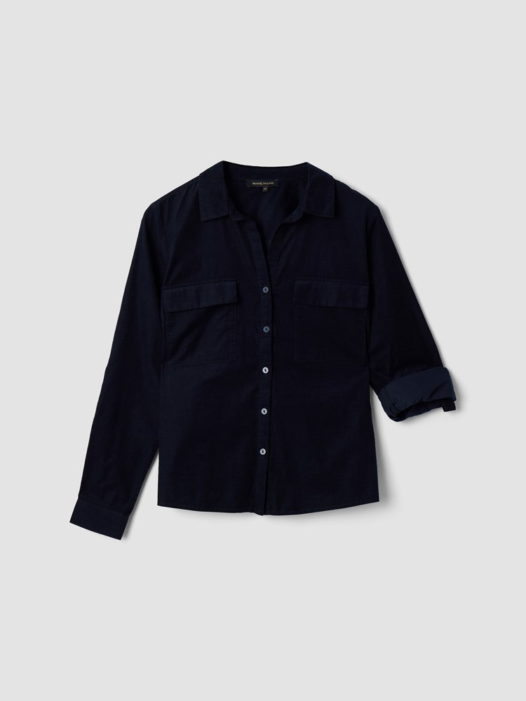 Meghan cordskjorte 7512271_EM1-MARIEPHILIPPE-A25-Front_2416_Meghan cordskjorte_Meghan cordskjorte EM1 7512271.jpg_Front||Front