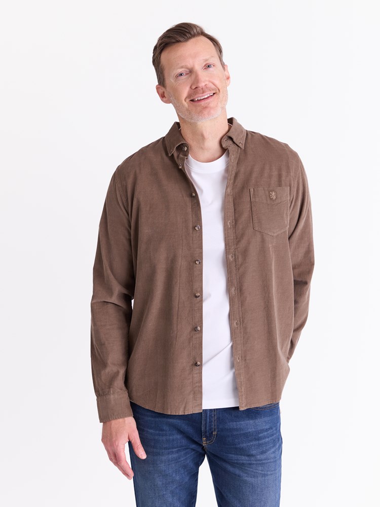 Corduroy skjorte 7512558_ADT-REDFORD-A25-Modell-Front_chn=match_2240_Corduroy skjorte ADT 7512558.jpg_Front||Front