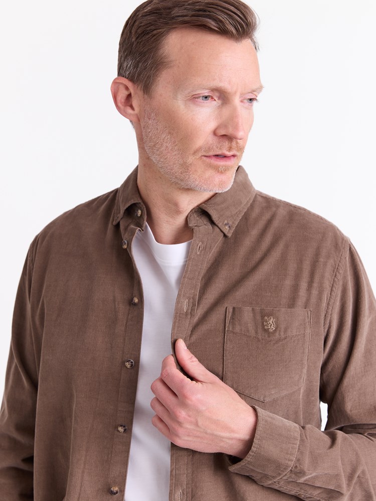 Corduroy skjorte 7512558_ADT-REDFORD-A25-Modell-Front_chn=match_3456_Corduroy skjorte ADT 7512558.jpg_Front||Front