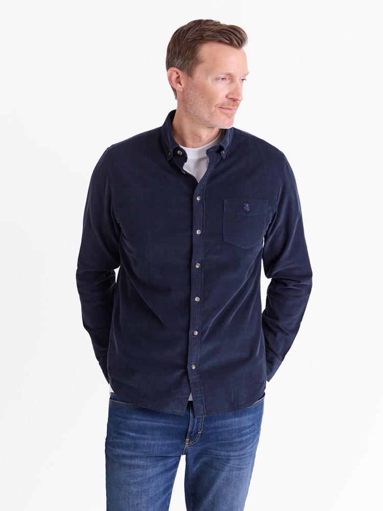 Corduroy skjorte 7512558_EMW-REDFORD-A25-Modell-Front_chn=match_875_Corduroy skjorte EMW_Corduroy skjorte EMW 7512558.jpg_Front||Front