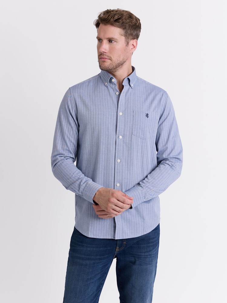 Herringbone skjorte 7512559_EGW-REDFORD-W25-Modell-Front_chn=match_5607_Herringbone skjorte EGW_Herringbone skjorte EGW 7512559.jpg_Front