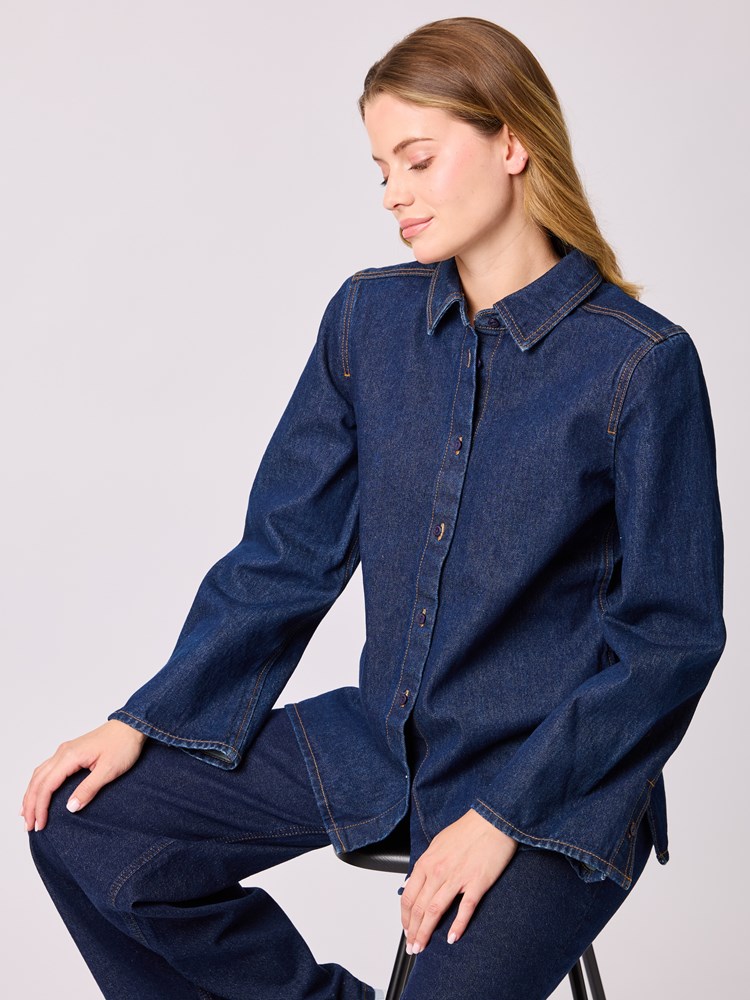 Estelle denim skjorte 7512750_EHJ-DONNA-A25-Front_3943.jpg_Front||Front