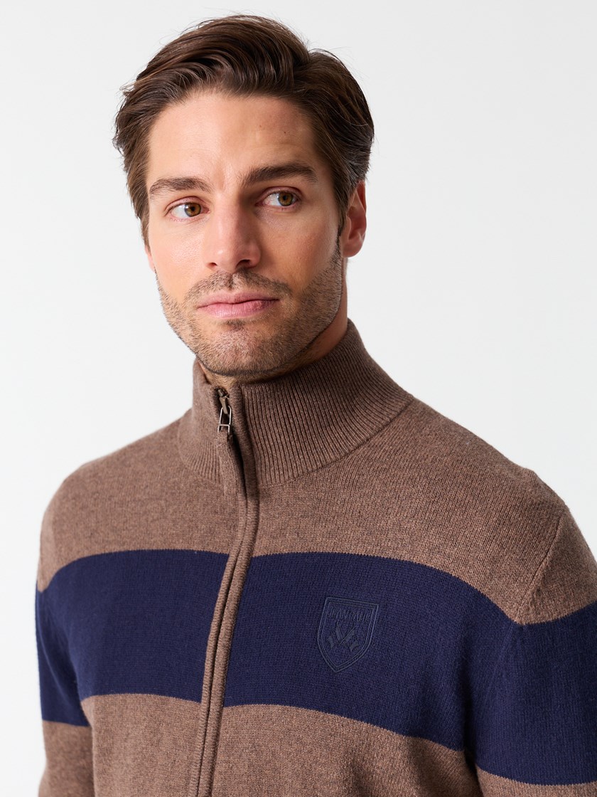 7512903 AGG 7512903_AGG_Jean Paul_Lucien Stripet Cardigan_W25 (5)_Lucien stripet cardigan AGG.jpg_