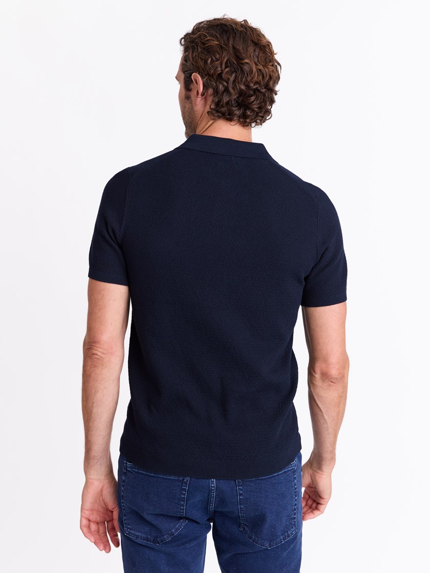 7512928 C27 7512928_C27-MARIOCONTI-A25-Modell-Front_chn=match_3071_Carlo strikket polo C27.jpg_Front||Front