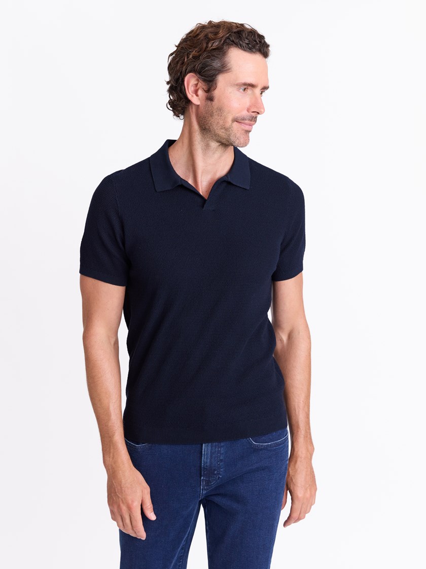 7512928 C27 7512928_C27-MARIOCONTI-A25-Modell-Front_chn=match_516_Carlo strikket polo C27.jpg_Front||Front