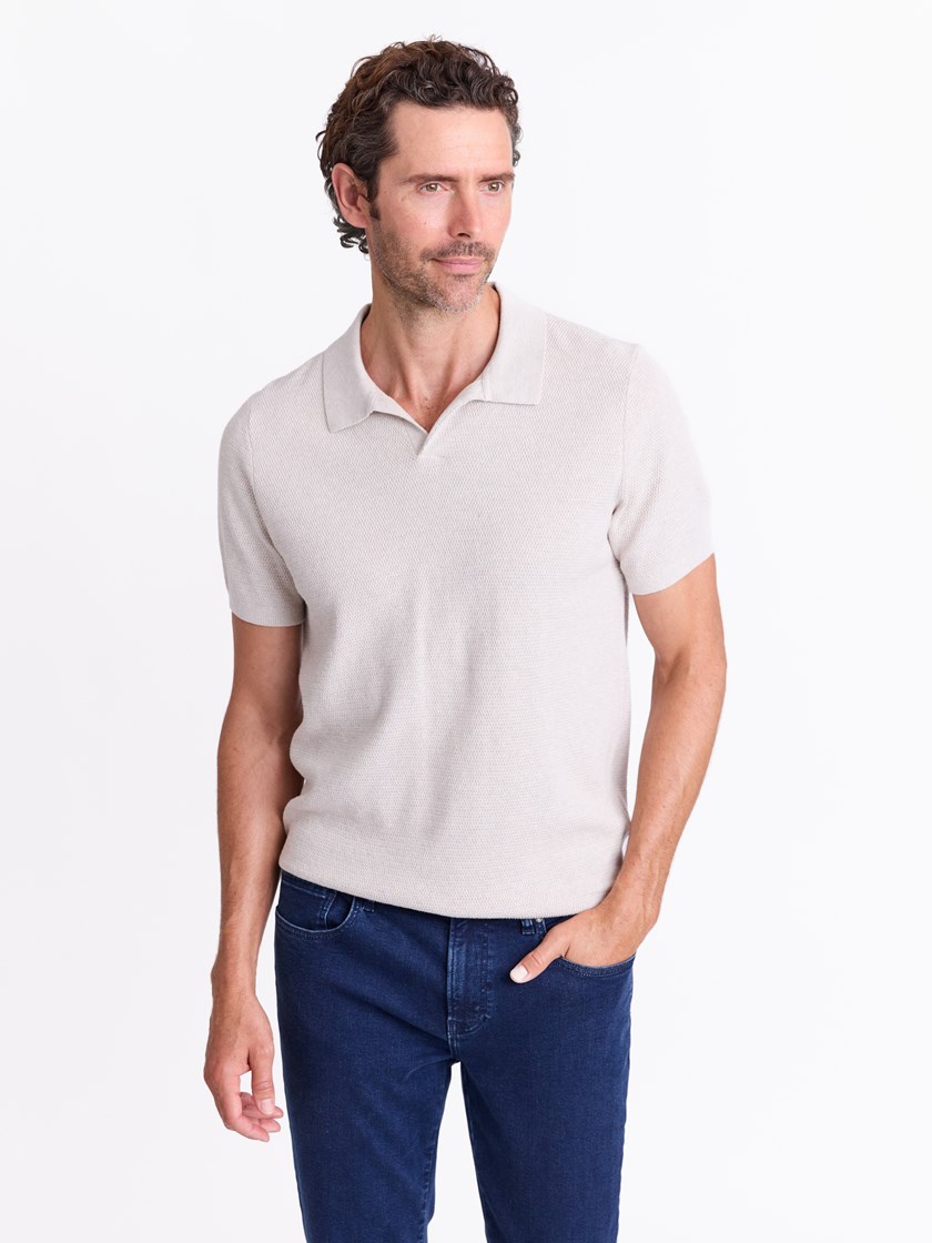 7512928 I3D 7512928_I3D-MARIOCONTI-A25-Modell-Front_chn=match_2861_Carlo strikket polo I3D.jpg_Front||Front