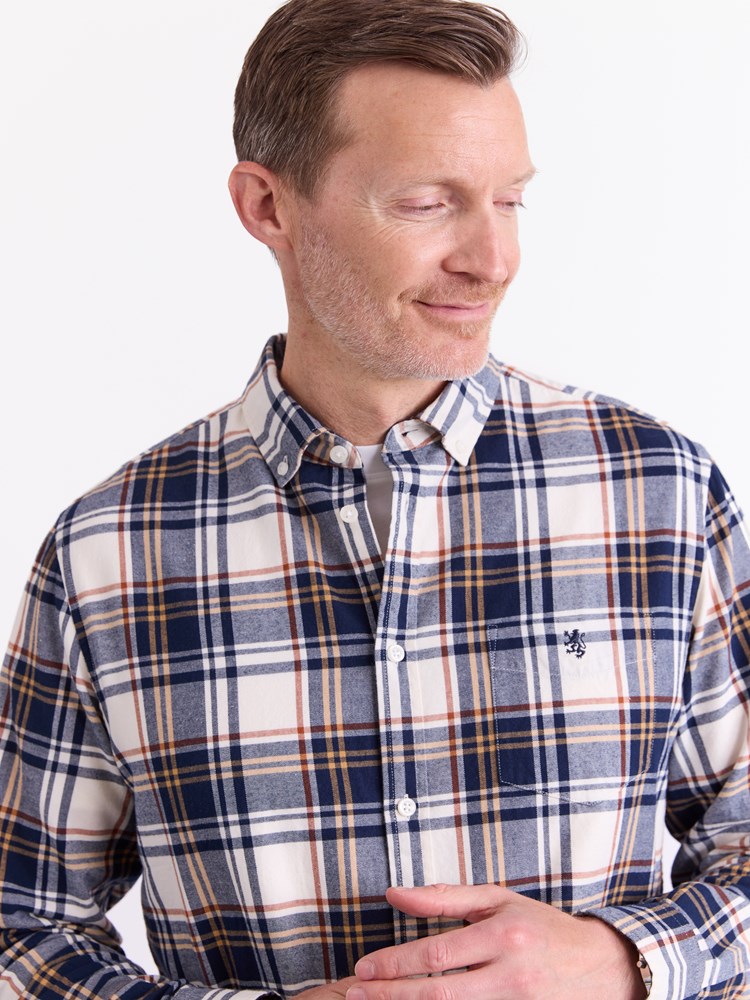 Delting rutete skjorte 7513342_I2V-REDFORD-A25-Modell-Front_chn=match_8204_Delting rutete skjorte I2V 7513342.jpg_Front||Front