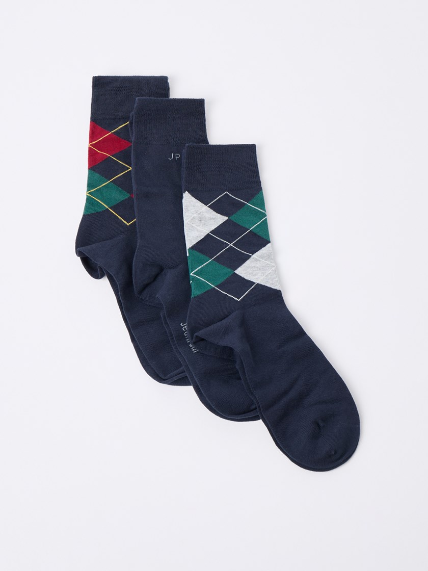 7513365 GUL 7513365_GUL-JEANPAUL-W25-Front_7508_Nobel 3 pk sokker_Nobel 3 pk sokker GUL.jpg_Front||Front