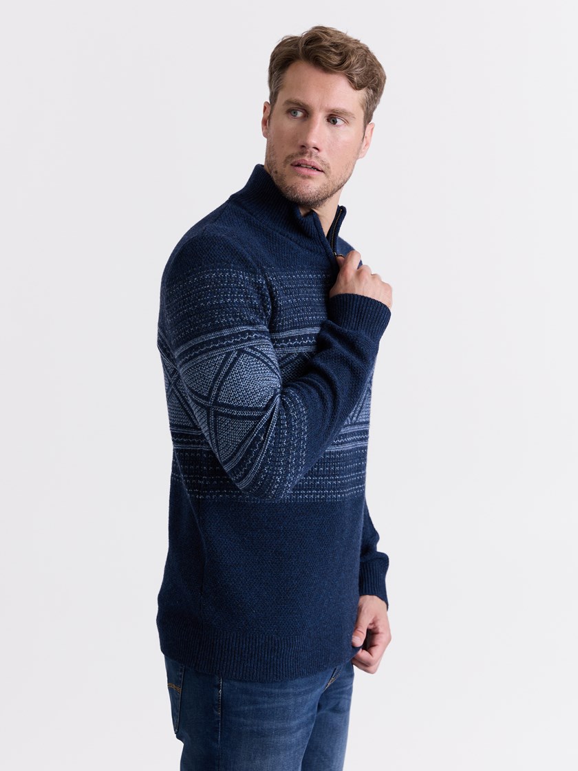 7513473 C29 7513473_C29-REDFORD-W25-Modell-Front_chn=match_2836_Carter zip genser C29.jpg_Front