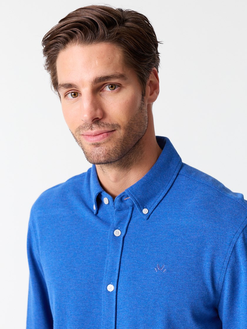 7513921 EGA 7513921_EGA-JEANPAUL-S26-Modell-Front_4260_Dominique pique skjorte EGA.jpg_Front