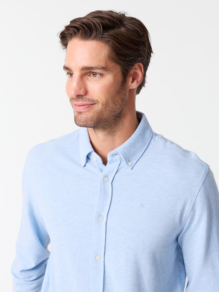 7513921 EN3 7513921_EN3-JEANPAUL-S26-Modell-Front_6807_Dominique pique skjorte EN3_Dominique pique skjorte EN3 7513921.jpg_Front