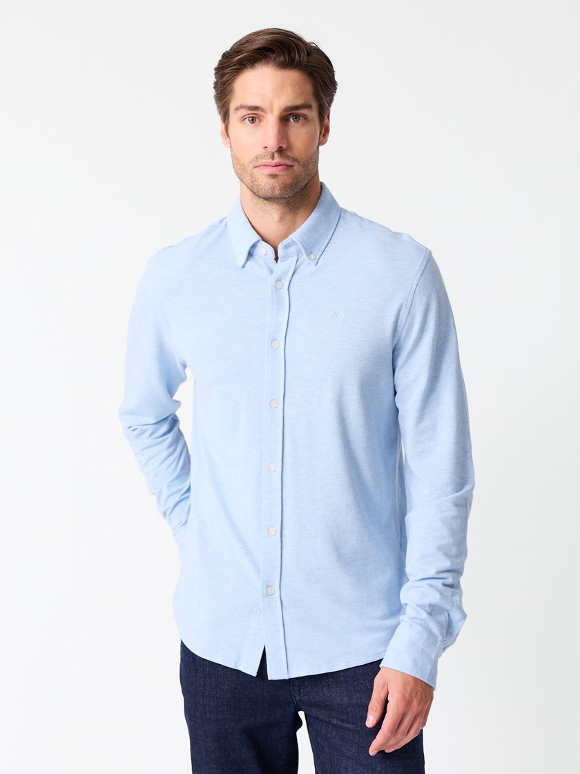 7513921 EN3 7513921_EN3-JEANPAUL-S26-Modell-Front_7624_Dominique pique skjorte EN3_Dominique pique skjorte EN3 7513921.jpg_Front