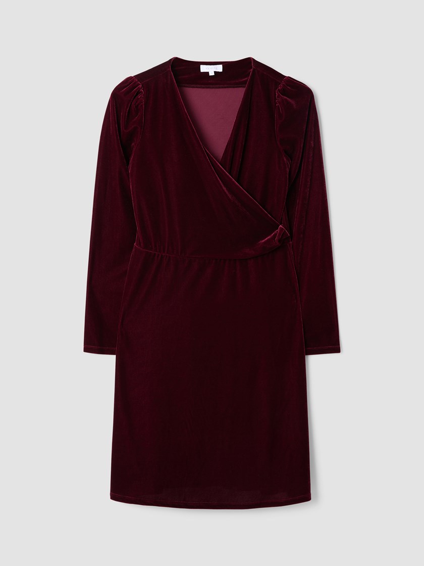 7513966 MWH 7513966_MWH-VAVITE-W25-Front_3905_Camelia kjole_Camelia velourkjole MWH.jpg_Front||Front