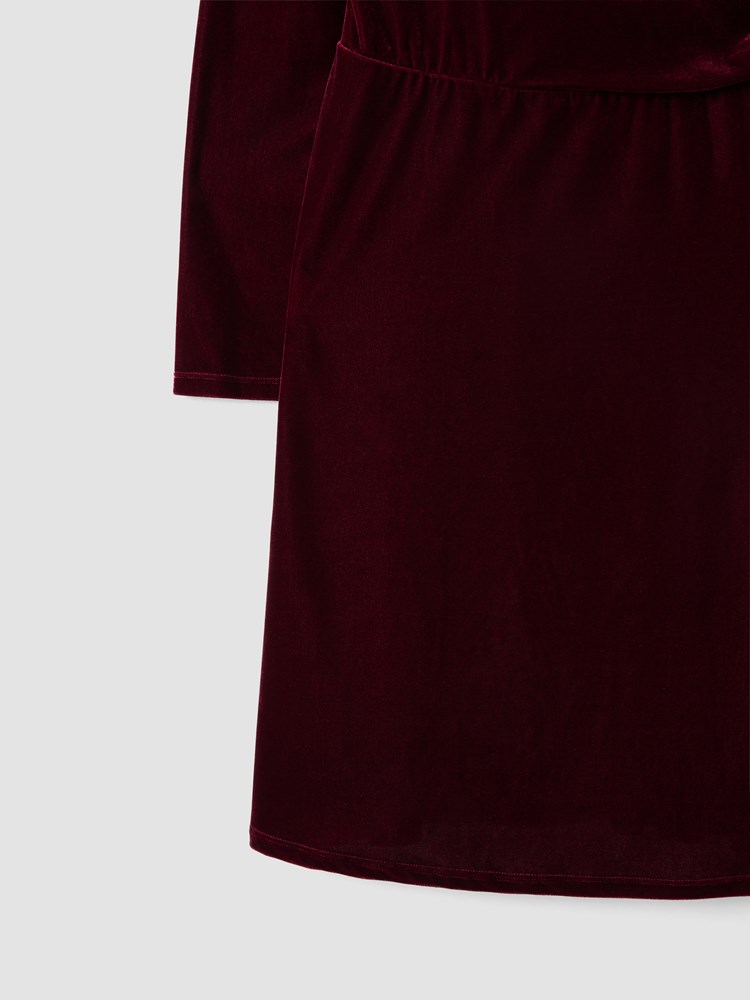 Camelia velourkjole 7513966_MWH-VAVITE-W25-Front_8165_Camelia kjole_Camelia velourkjole MWH_Camelia velourkjole MWH 7513966.jpg_Front||Front